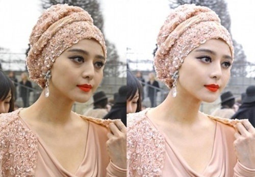 충격 판빙빙 보정 전후, 완전 속았어